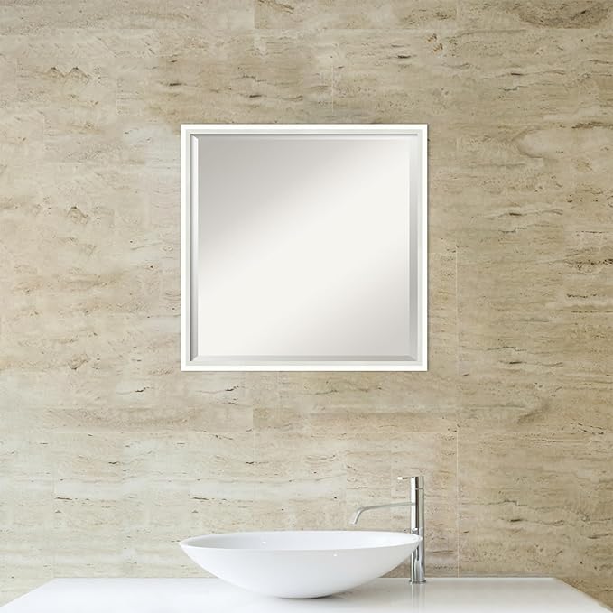 Amanti Art White Bathroom Mirror - Image 5