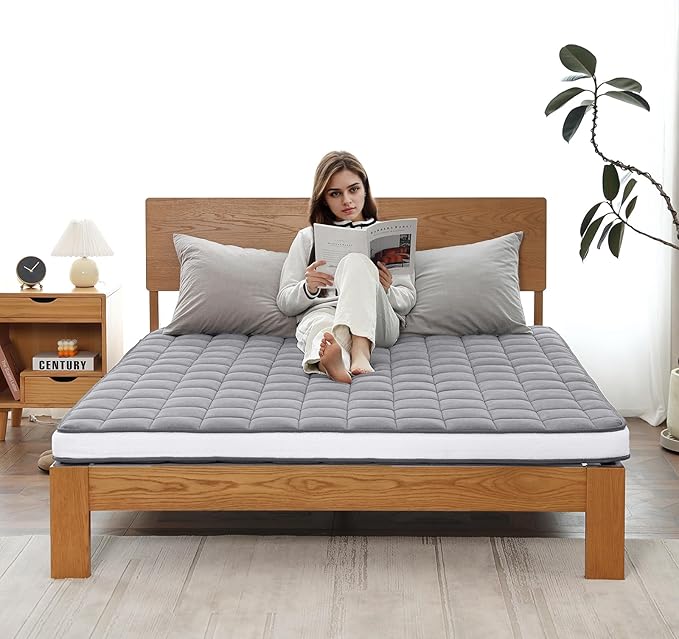 Welnow Japanese Futon Floor Mattress, Twin Size Thick Tatami Mat Portable & - Image 7