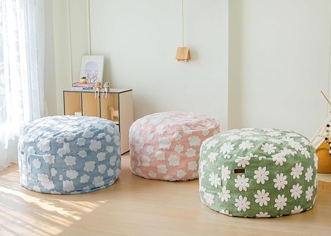 MAXYOYO Bean Bag Chair for Kids, Floral Pattern Lazy Chair - Image 5