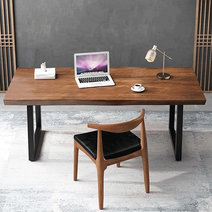 Modern Minimalist Solid Wood Office Desk - Image 5