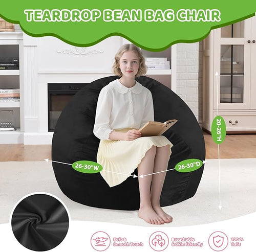 2FT Bean Bag Chair, Comfy Bean Bag Chairs - Image 2
