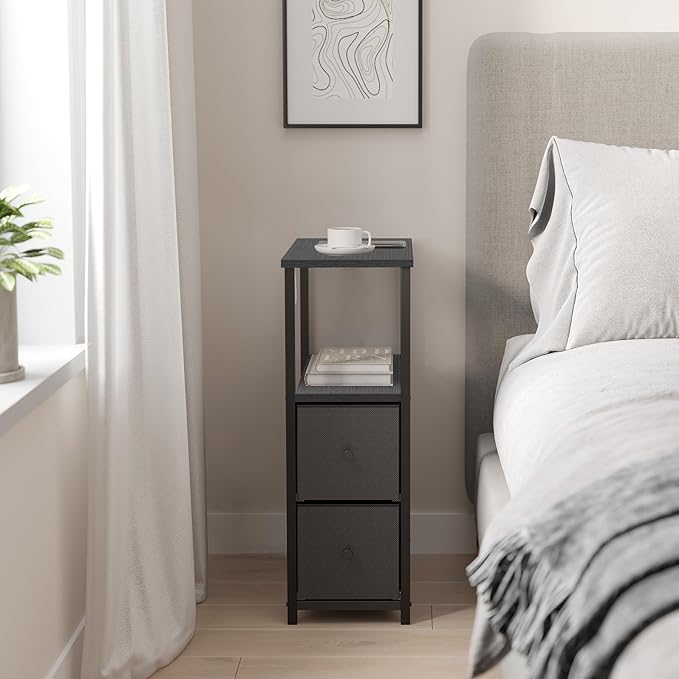 TUTOTAK Small Narrow End Table, Side Table, Nightstand - Image 8