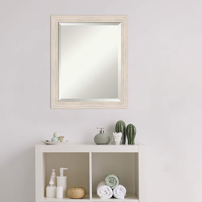 Amanti Art White Bathroom Mirror - Image 6