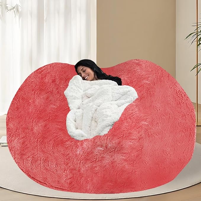 BCU 6FT Bean Bag Chair for Adults and Kids Without Filler Giant Stuffed Animal by BCU