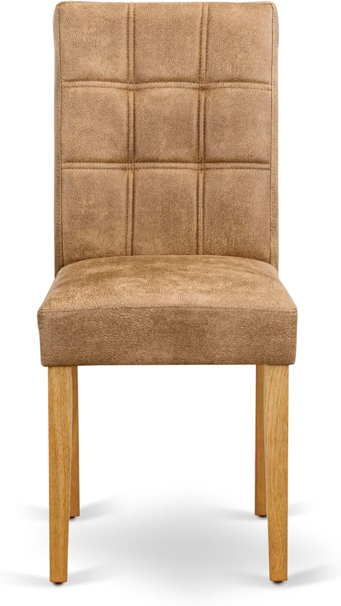 East West Furniture ANAS5-OAK-28 5 Piece Mid Century Dining Set Includes A - Image 5