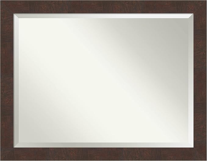 Amanti Art Brown Bathroom Mirror by AmantiArt