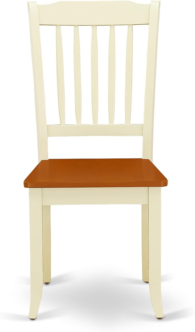 East West Furniture QUDA5-BMK-W 5 Piece Kitchen Table Set - Image 8