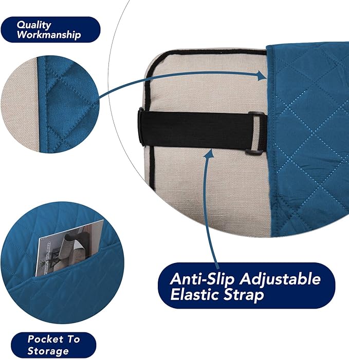PureFit Reversible Sofa Cover Water Resistant Loveseat Couch Cover, Machine - Image 3