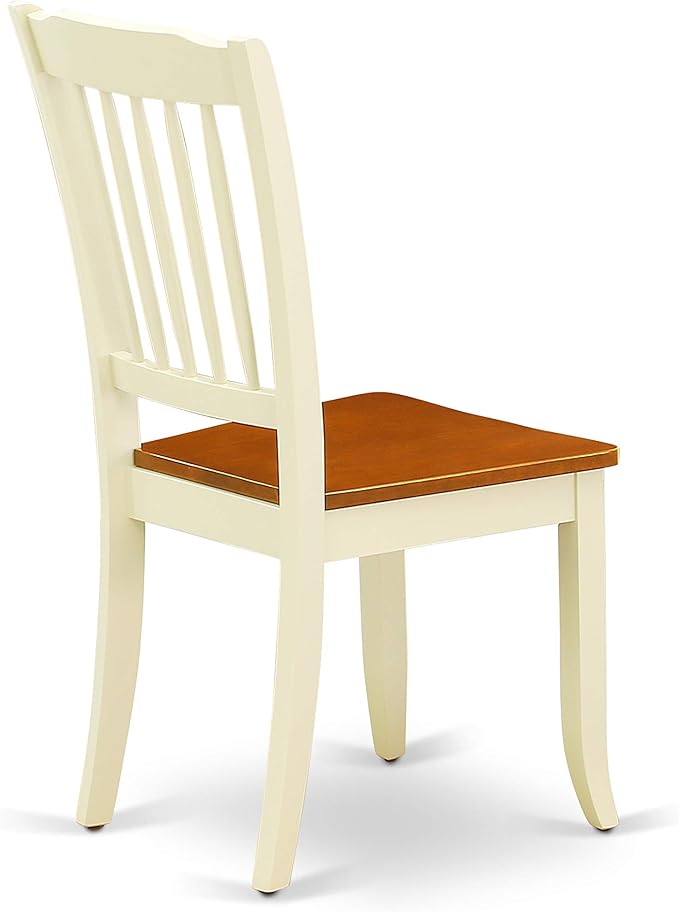 East West Furniture QUDA5-BMK-W 5 Piece Kitchen Table Set - Image 11
