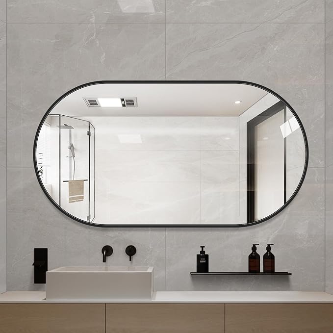 LAIYA 36x22inch Oval Wall Bathroom Mirror - Image 2