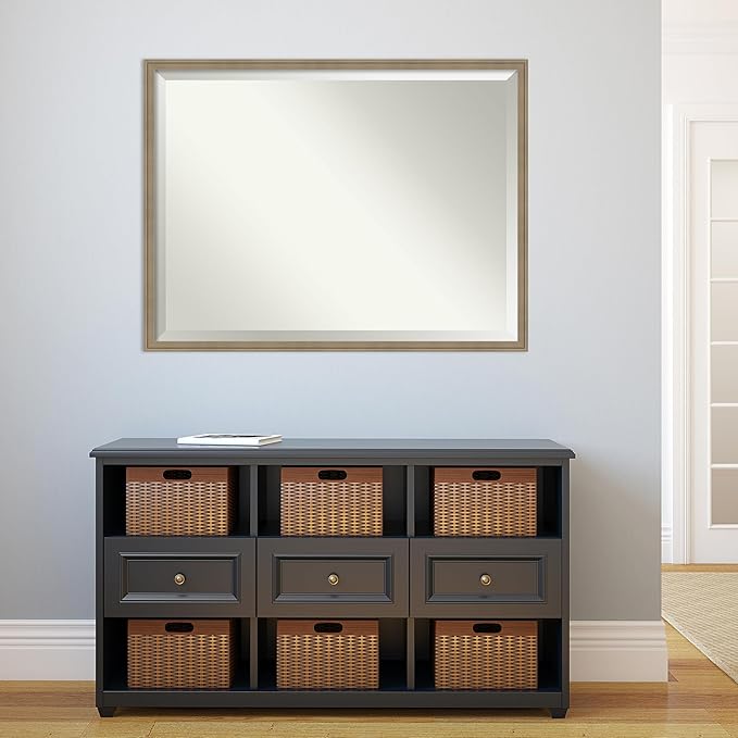 Amanti Art Brown Bathroom Mirror - Image 5