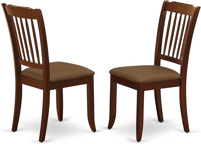 East West Furniture MZDA5-MAH-C 5 Piece Kitchen Table Set - Image 4