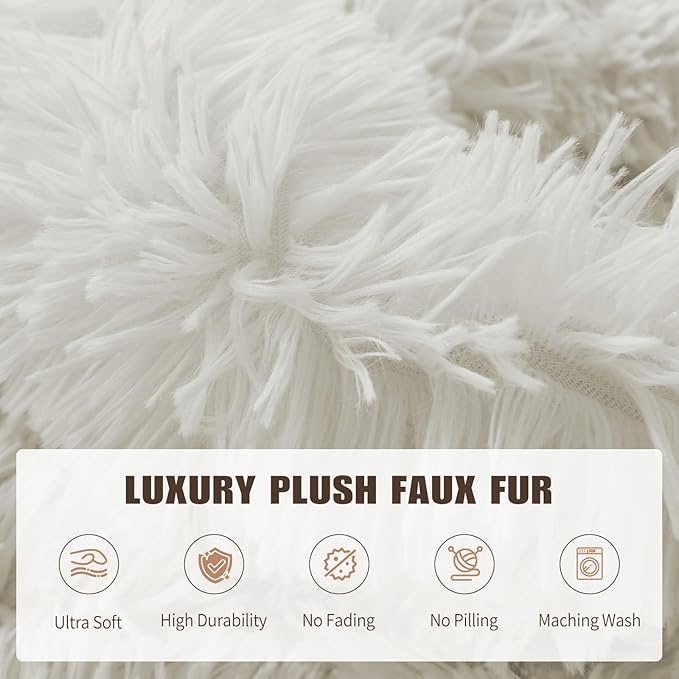 7FT Oversized Bean Bag Covers Only, Fluffy Stuffed Beanbag Chair Covers No - Image 6