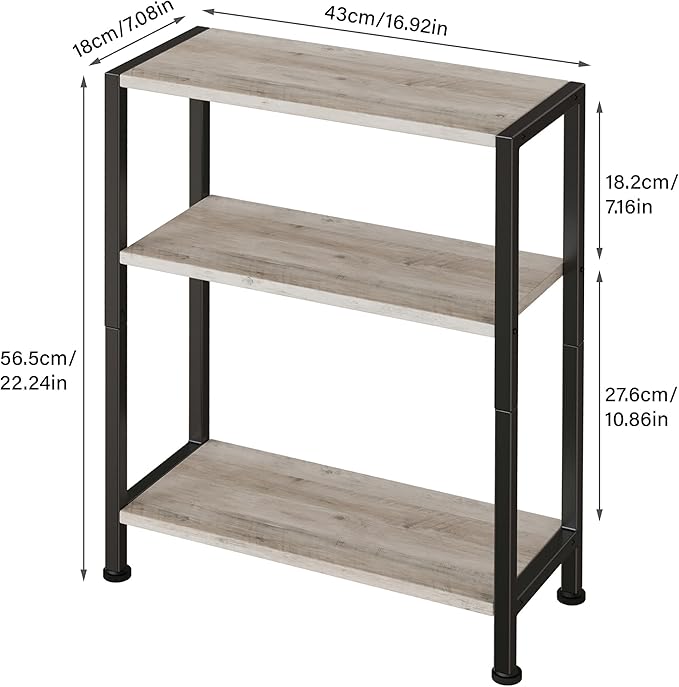 3-Tier Side Table, Small EndTable, Sofa SideTable - Image 3