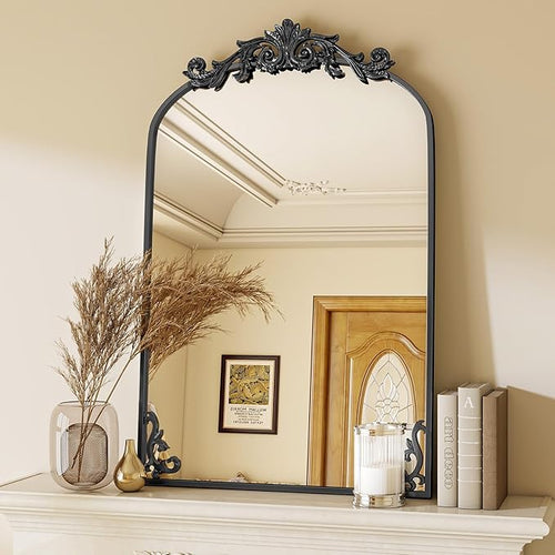 26x38 inch Vintage Arched Bathroom Mirror by VooBang