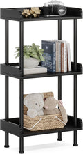 Hosfais Bookshelf Small Book Shelf, 3 Tier Wood Bookcase Industrial Bookshelf by HosfaisHome