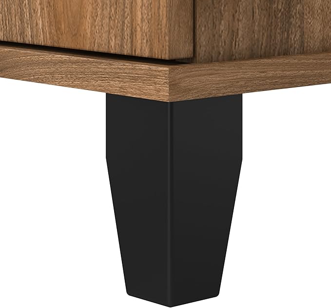 Bush Furniture Somerset 5 Shelf Bookcase in Fresh Walnut, Tall Bookshelf - Image 5
