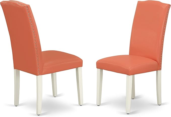 East West Furniture LGEN5-LWH-78 5 Piece Dinette Set Includes a Rectangle - Image 6