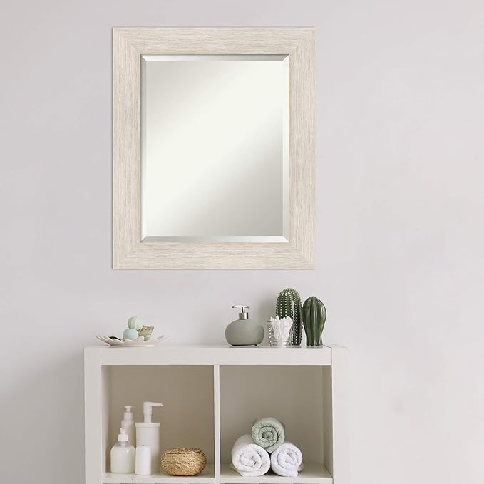 Amanti Art White Bathroom Mirror - Image 6