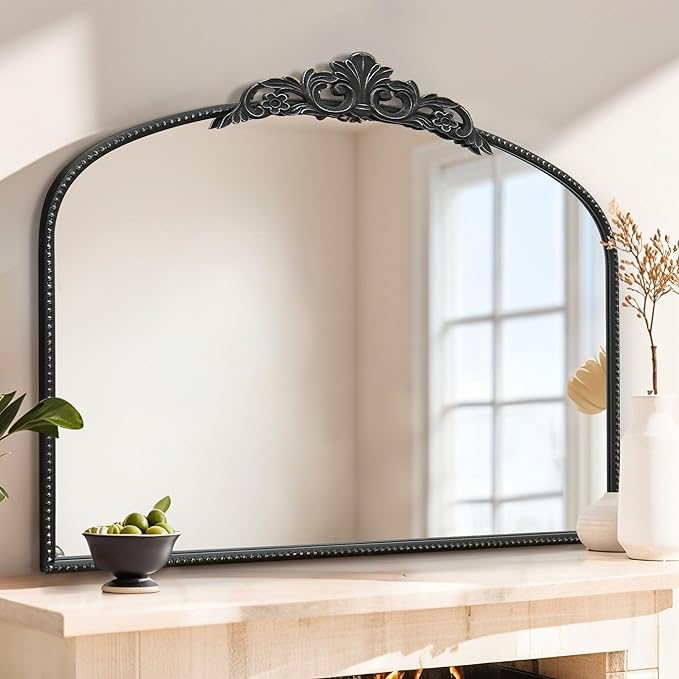 Micasso Black Large Vintage Mirror, Living Room - Image 5