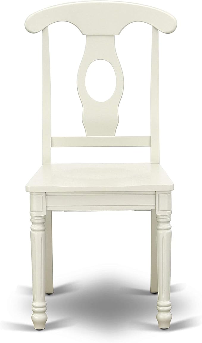 East West Furniture VAKE5-LWH-W 5 Piece Kitchen Table Set - Image 10