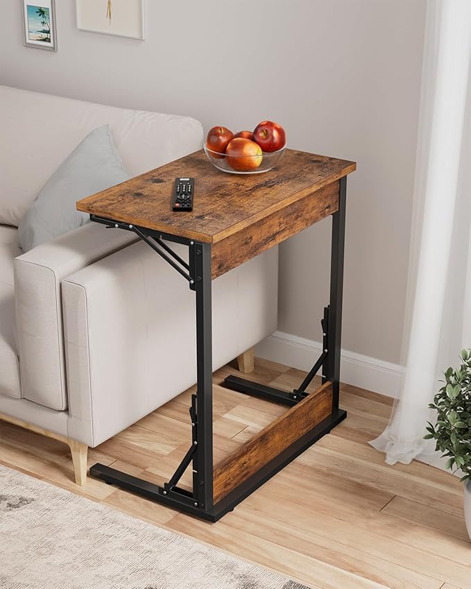 Tatub Folding TV Tray Table, Small Sofa-Side Laptop Desk - Image 3