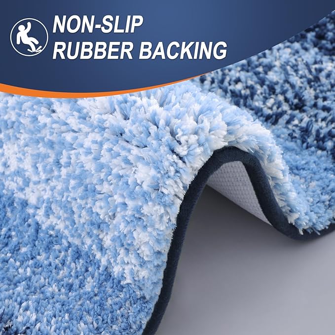 OLANLY Bathroom Runner Rugs 47x20, Extra Soft Absorbent Microfiber Bath Rugs - Image 4