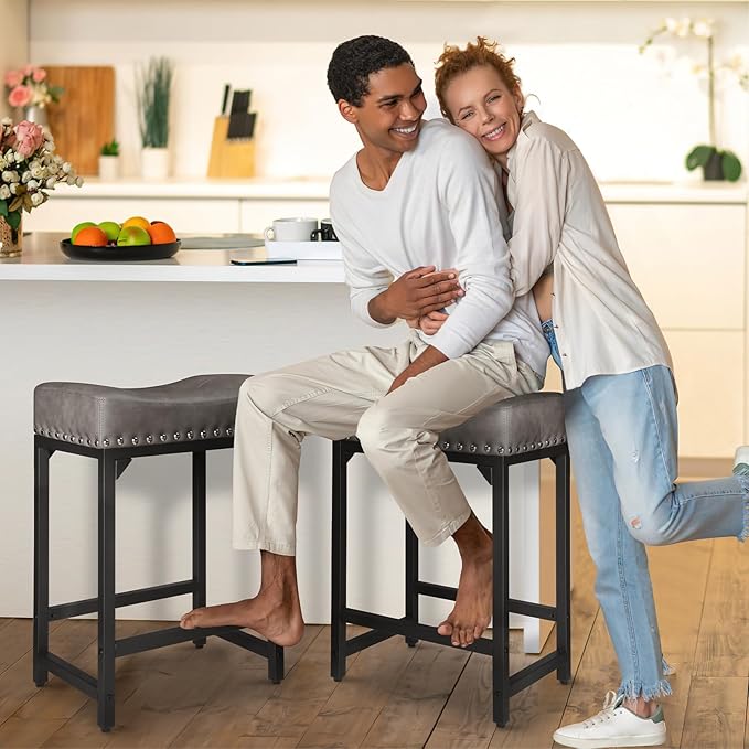Counter Height Bar Stools Set of 2, Bar Stools - Image 7