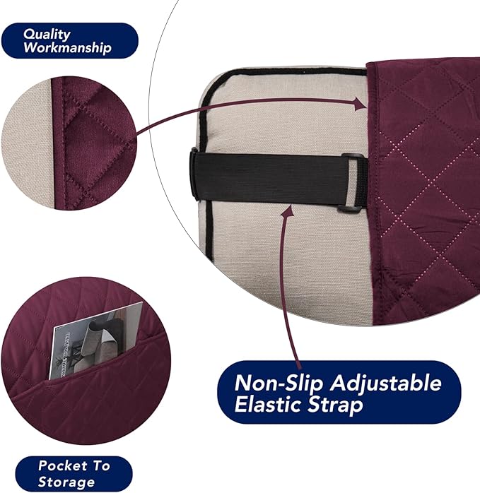 PureFit Reversible Sofa Cover Water Resistant Loveseat Couch Cover, Machine - Image 3