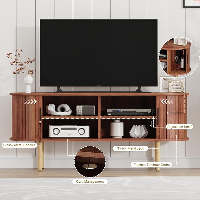47.2" TV Stand, Modern TV Console Table - Image 5