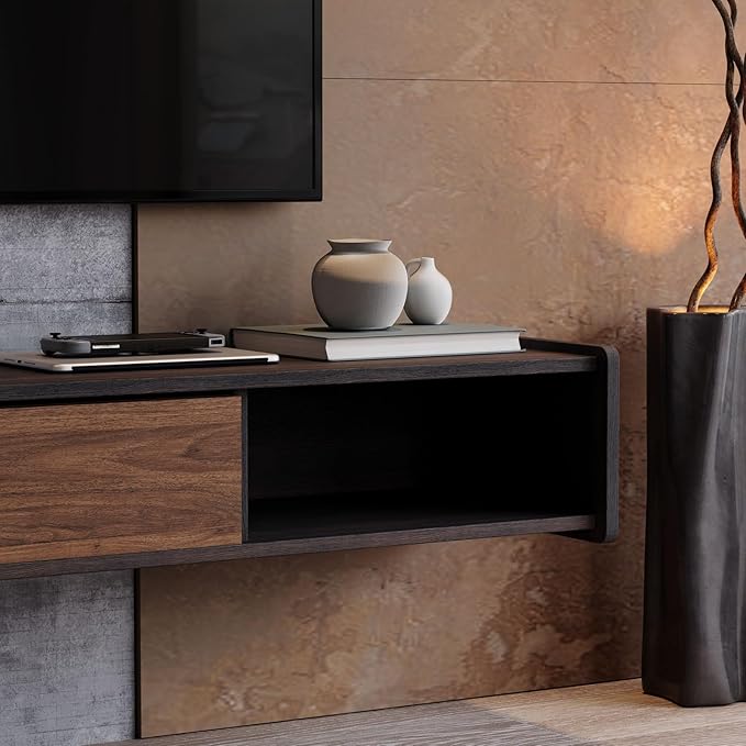94'' Floating TV Stand, Wall Mounted TV Console, Floating TV Cabinet, Under TV - Image 6