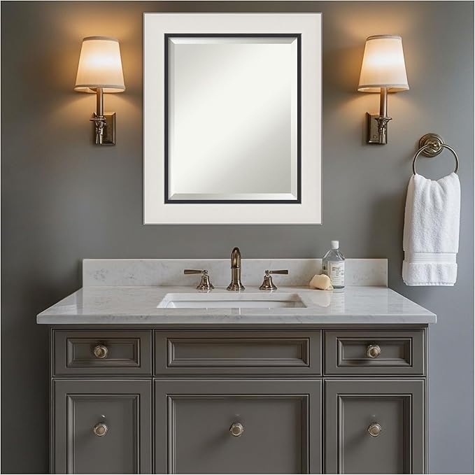 Amanti Art Silver Bathroom Mirror - Image 5