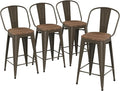 Yongqiang 24 inch Bar Stools Set of 4 Kitchen Counter Height Bar Chairs High by lightupyourlife