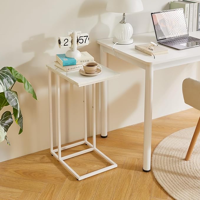C Shaped End Table, Small Side Table - Image 5