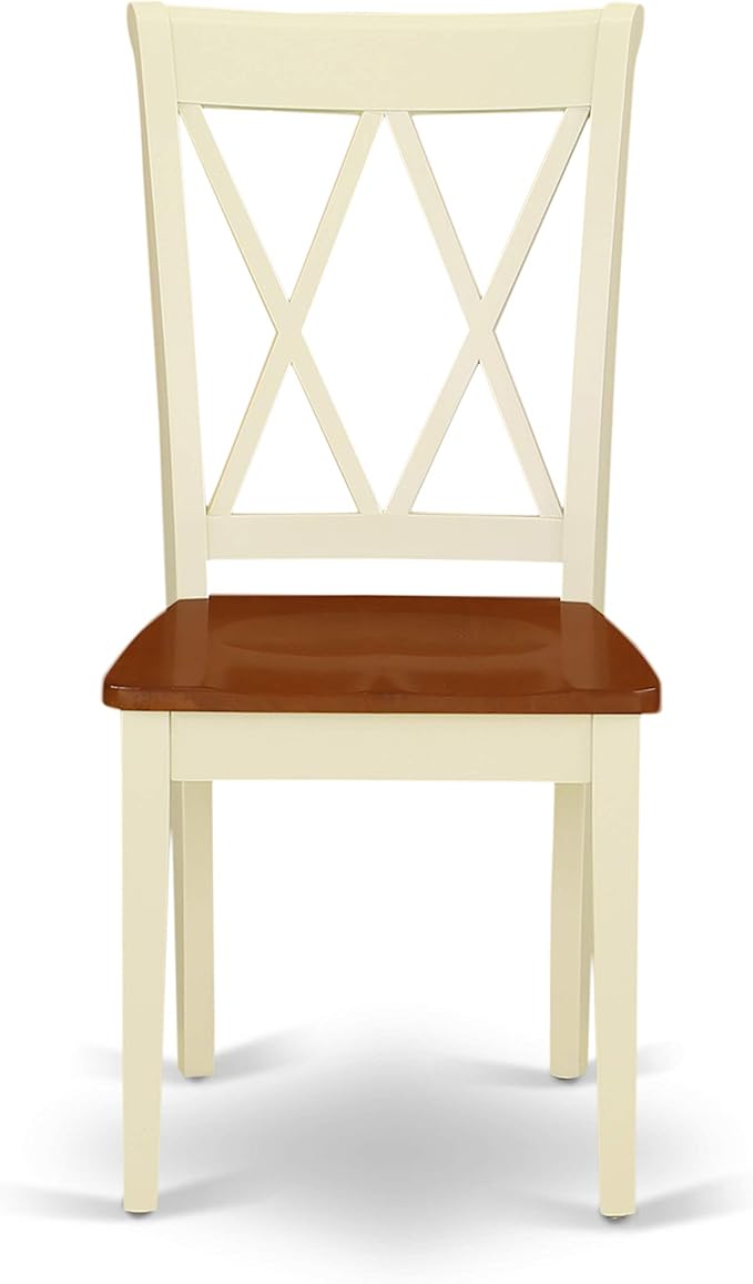 East West Furniture DOCL7-BMK-W 7 Piece Dining Room Furniture Set Consist of a - Image 7