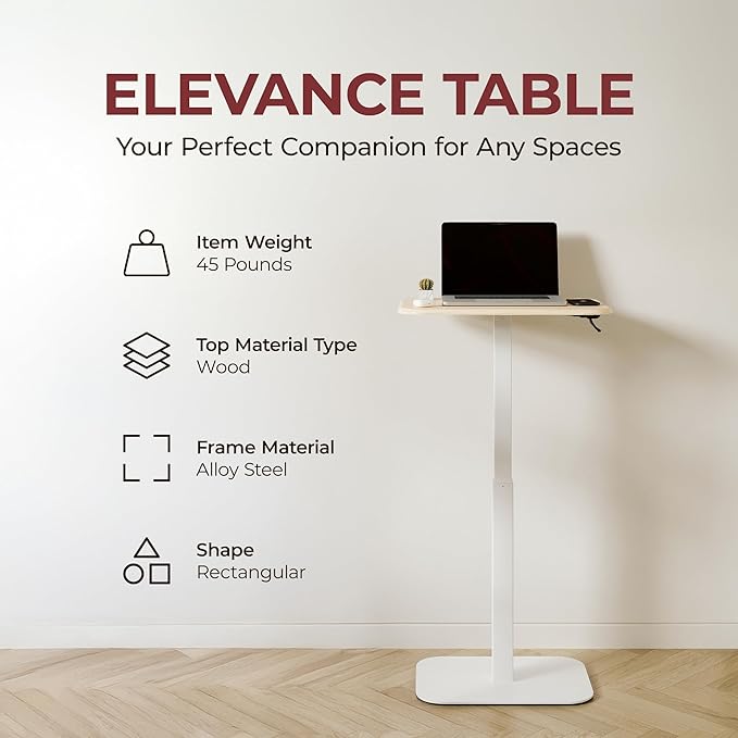 ERGOHOME™ ELEVANCE TABLE™ Height Adjustable Side Table - Image 4
