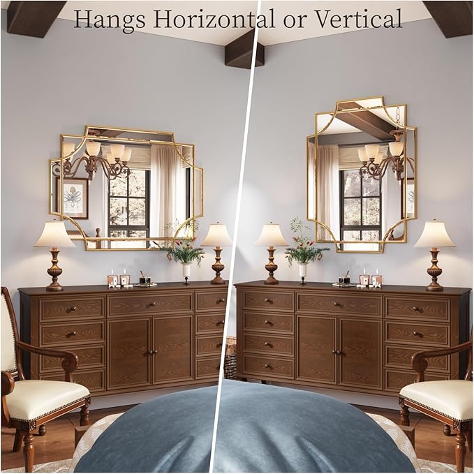 Kelly Miller Gold Bathroom Mirror - Image 9