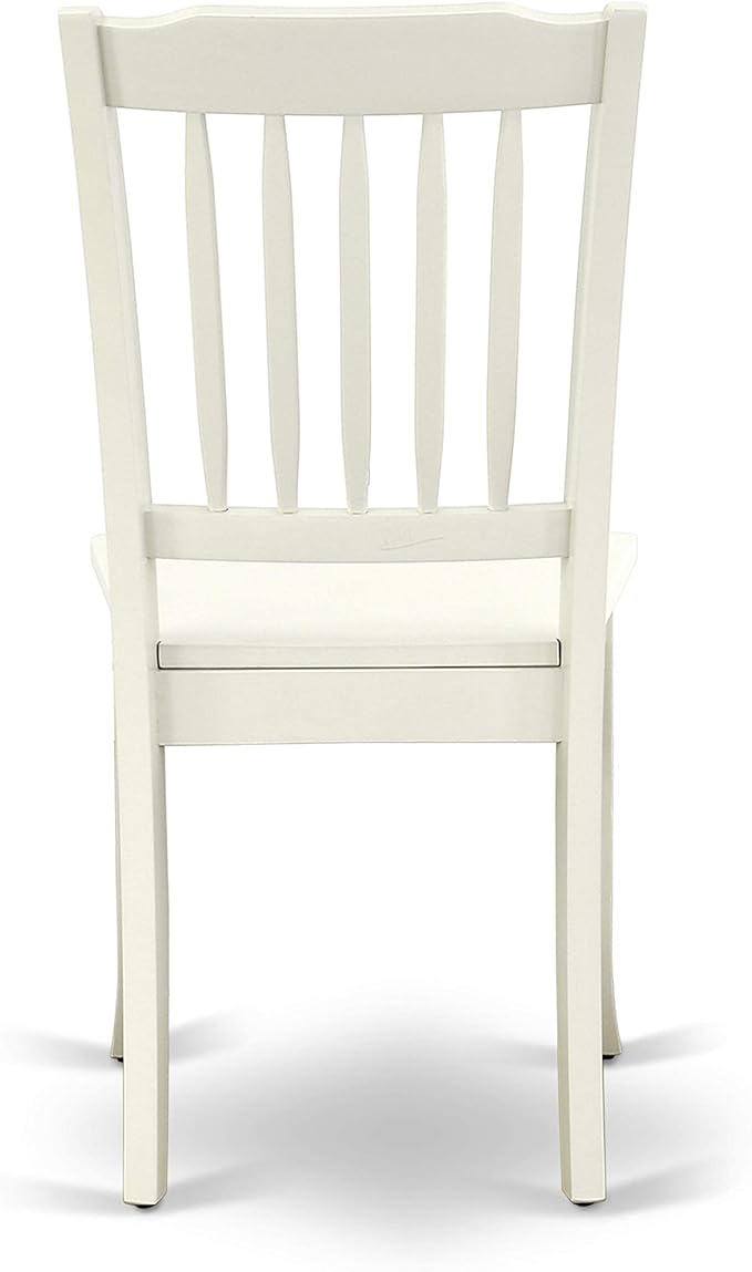 East West Furniture HBDA3-LWH-W 3 Piece Modern Dining Table Set Contains a - Image 10