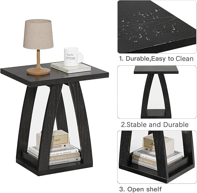 End Tables Living Room, Side Table Beside Sofa, Nightstand - Image 7