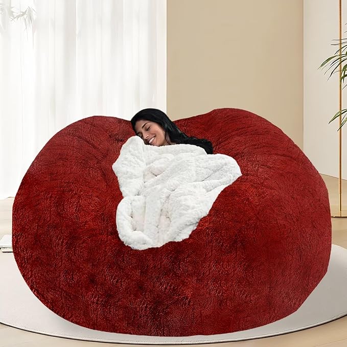 BCU 7FT Big Bean Bag for Adults Kids Without Filling Oversized Bean Bag Chair by BCU