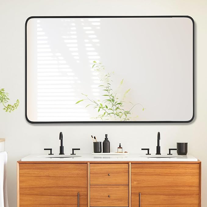 27x40 Inch Rectangle Bathroom Mirror - Image 2
