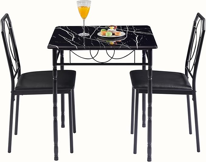 VECELO 3 Piece Dining Table Set - Image 6