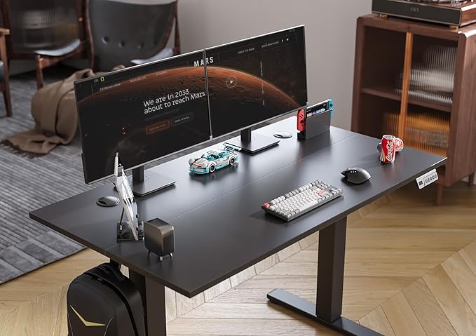 Seang Electric Standing Desk Adjustable Height, 55 x 24 Inch Sit Stand Desk - Image 5