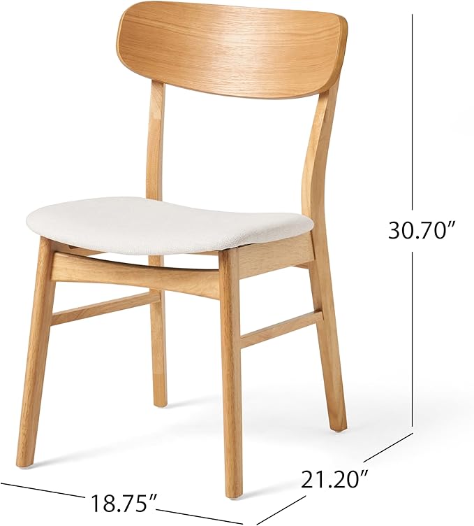 Christopher Knight Home Anthony Mid-Century Modern 7 Piece Dining Set, Light - Image 3