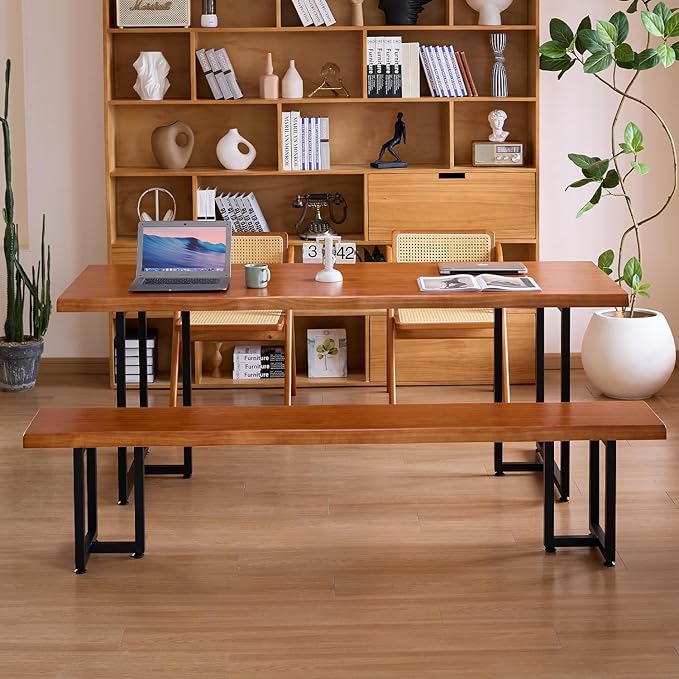 Solid Wood Administrative Desk, Dining Table - Image 7