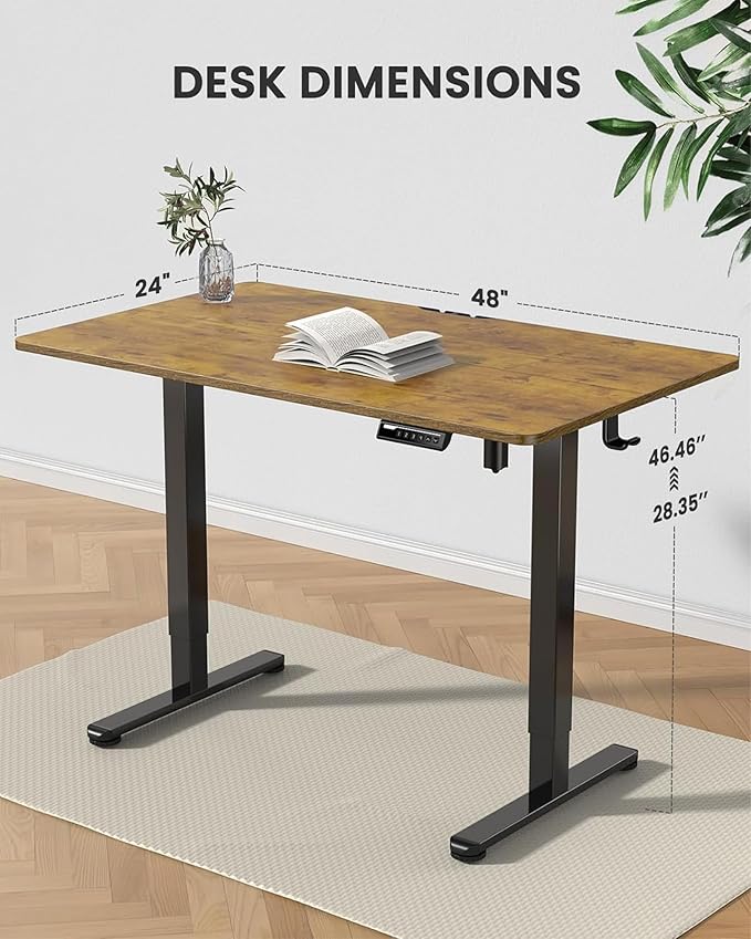 ErGear Height Adjustable Electric Standing Desk, 48 x 24 Inches Sit Stand up - Image 3