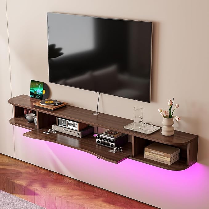Floating TV Stand, Floating TV Console, Under TV Shelf - Image 3