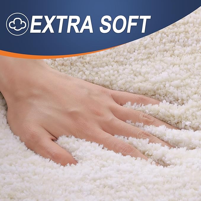 OLANLY Luxury Toilet Rugs U-Shaped 24x20, Extra Soft and Absorbent Microfiber - Image 2