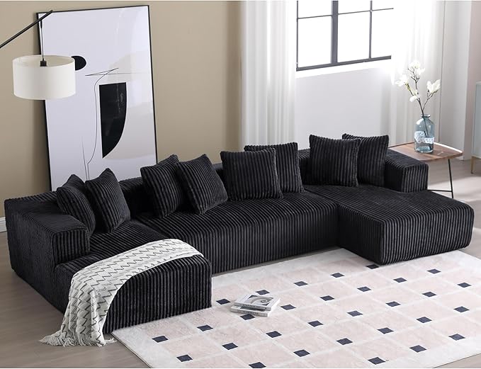 Free Combination Cloud Boneless Modular Sectional Sofa by Unknown