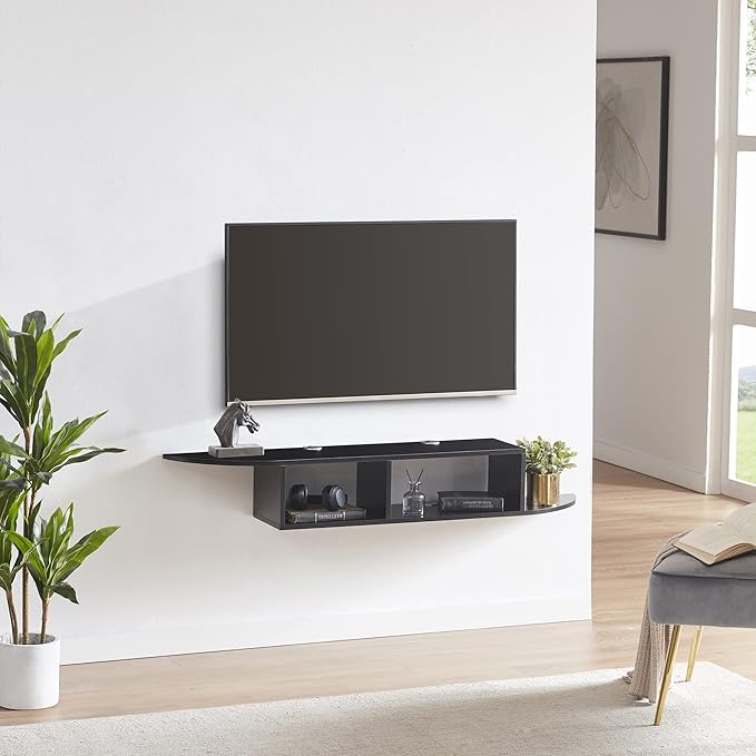 GHC Floating TV Stand, Wall Mounted Entertainment Center and Cabinet Shelf by GHC